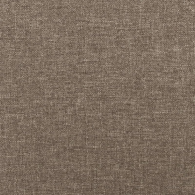 springmadras med pocketfjedre 120x190x20 cm stof gråbrun