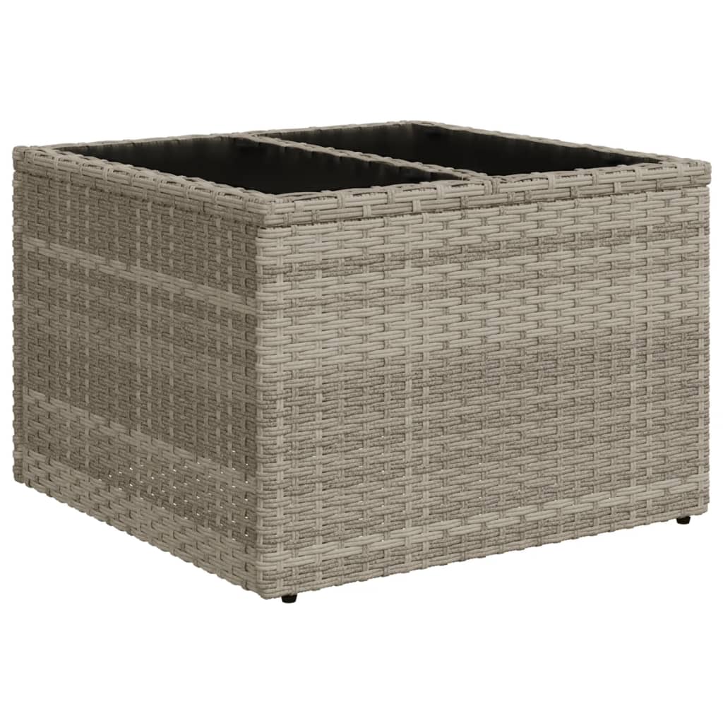 sofasæt til haven 10 dele med hynder polyrattan lysegrå