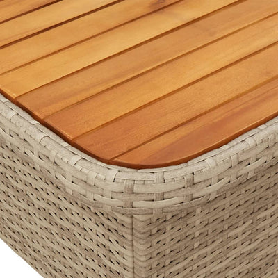 sofasæt til haven 2 dele med hynder polyrattan beige