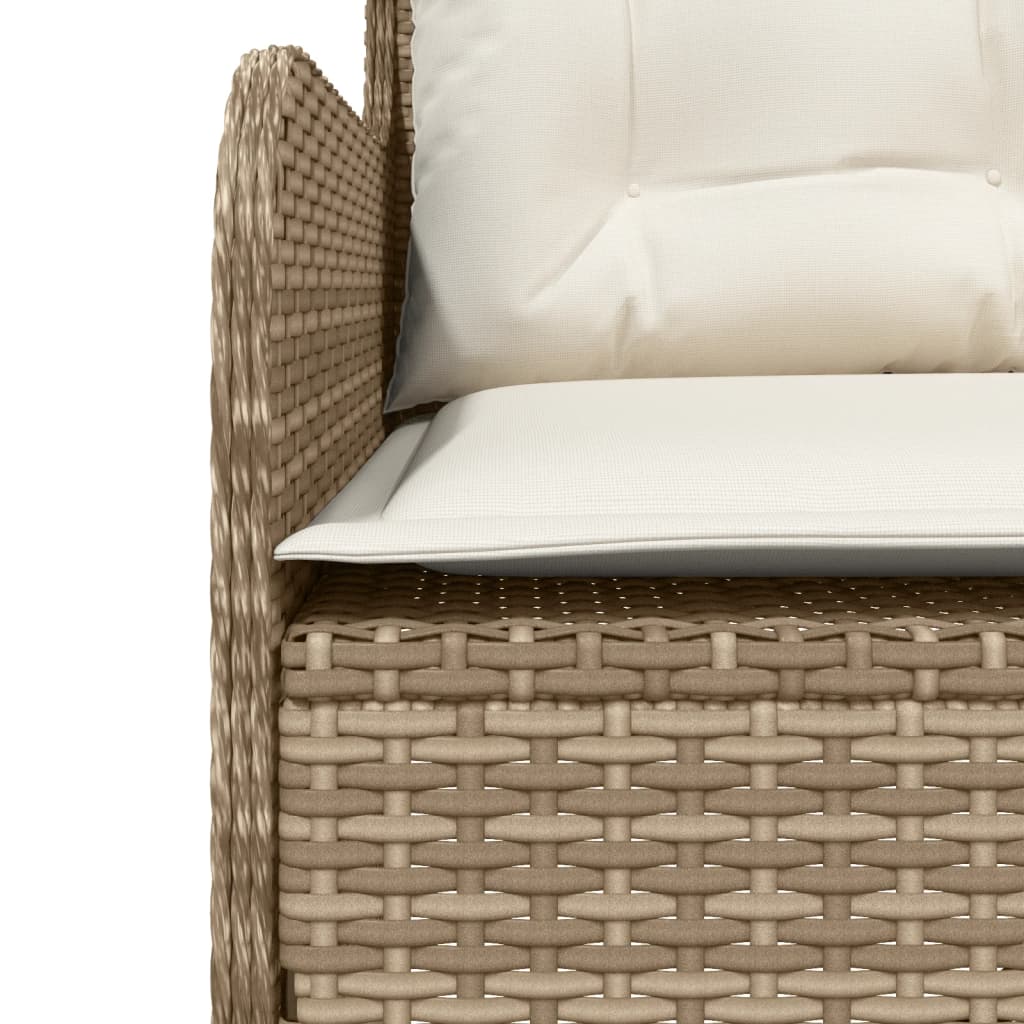 sofasæt til haven 2 dele med hynder polyrattan beige