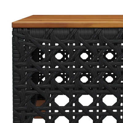sofasæt til haven 7 dele med hynder polyrattan sort