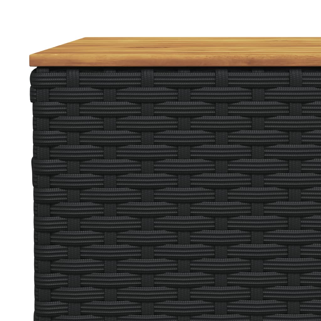 sofasæt til haven 9 dele med hynder polyrattan sort