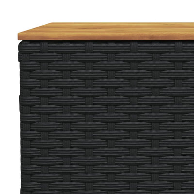 sofasæt til haven 9 dele med hynder polyrattan sort