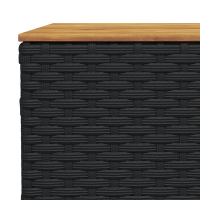 sofasæt til haven 9 dele med hynder polyrattan sort
