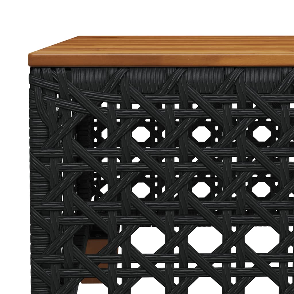 sofasæt til haven 11 dele med hynder polyrattan sort