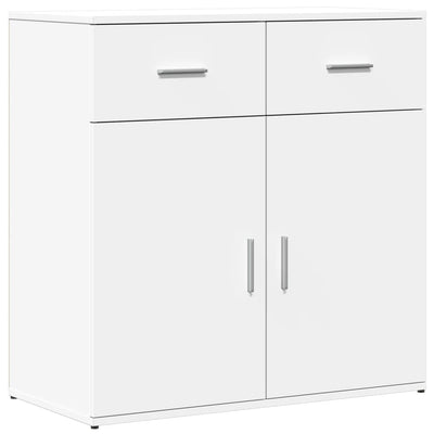 skænke 2 stk. 79x38x80 cm konstrueret træ hvid