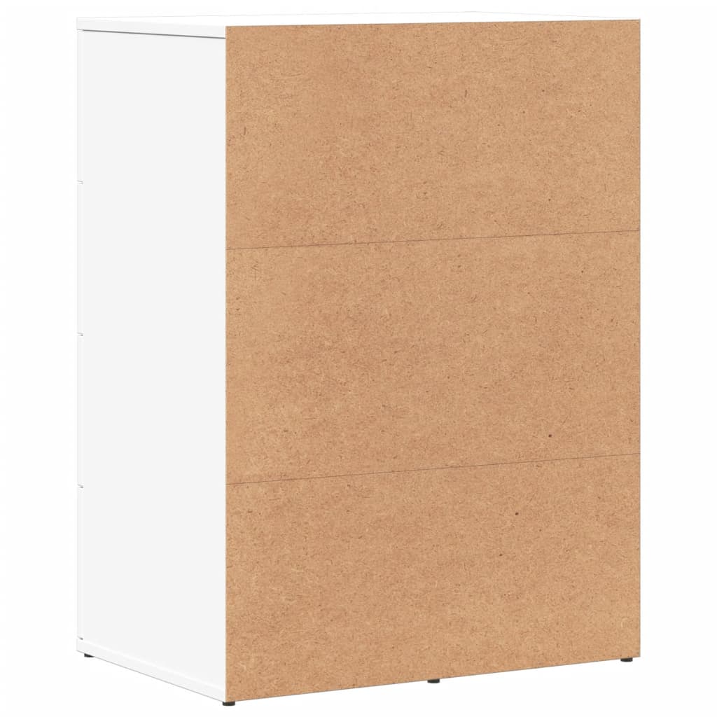 kommoder 2 stk. 59x39x80 cm konstrueret træ hvid