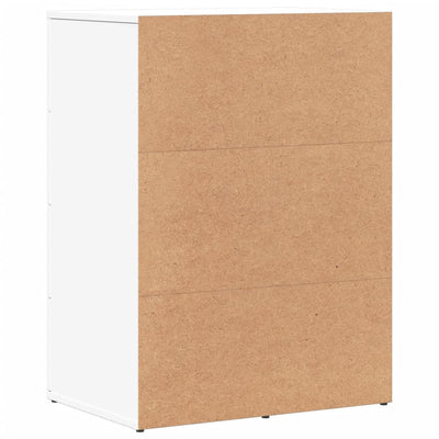 kommoder 2 stk. 59x39x80 cm konstrueret træ hvid