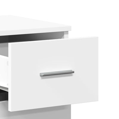 kommoder 2 stk. 59x39x80 cm konstrueret træ hvid