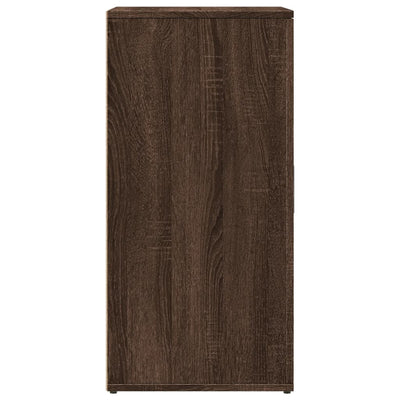 kommoder 2 stk. 59x39x80 cm konstrueret træ brun egetræsfarve