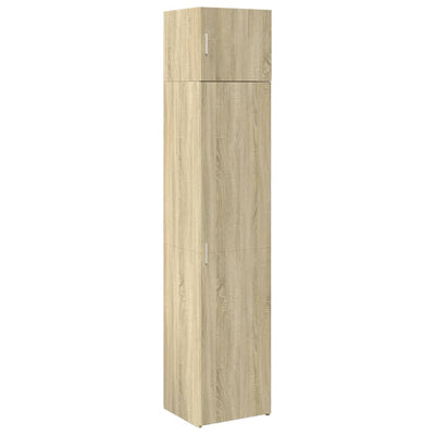 skab 45x42,5x225 cm smalt konstrueret træ sonoma-eg