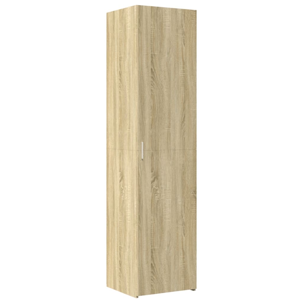 skab 45x42,5x225 cm smalt konstrueret træ sonoma-eg
