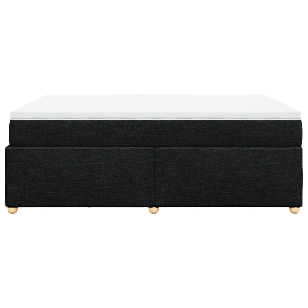 kontinentalseng med madras 160x200 cm stof sort
