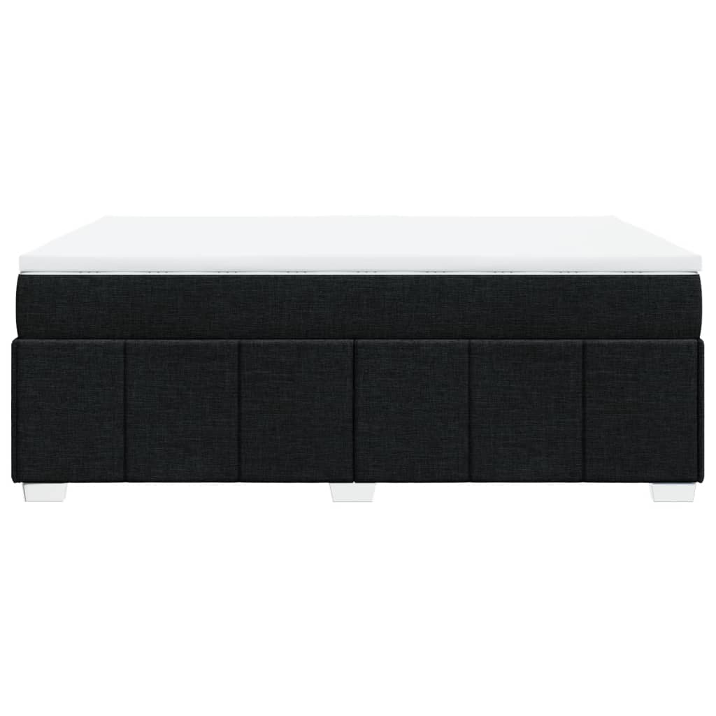 kontinentalseng med madras 140x190 cm stof sort