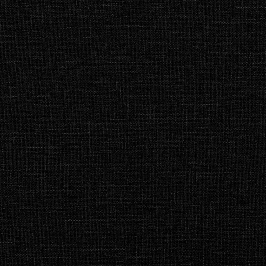 kontinentalseng med madras 140x190 cm stof sort