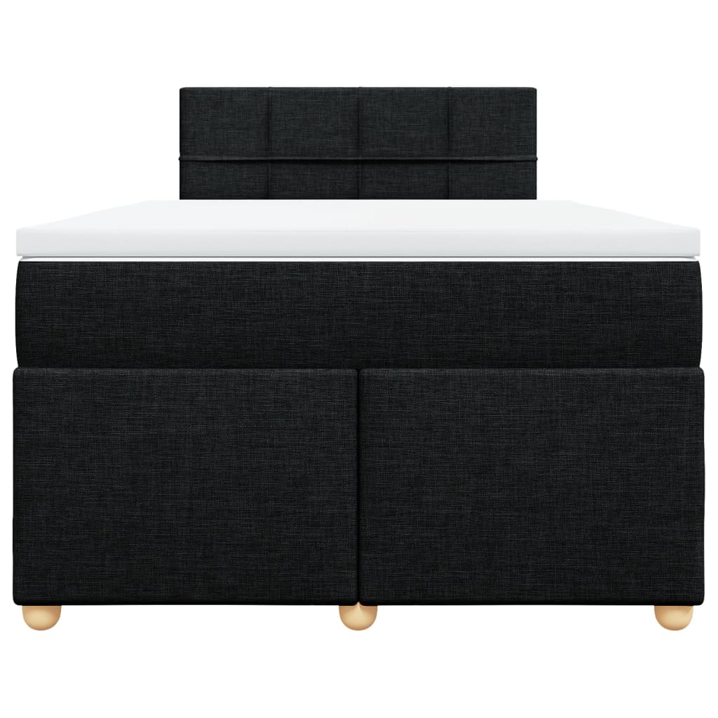 kontinentalseng med madras 120x190 cm stof sort