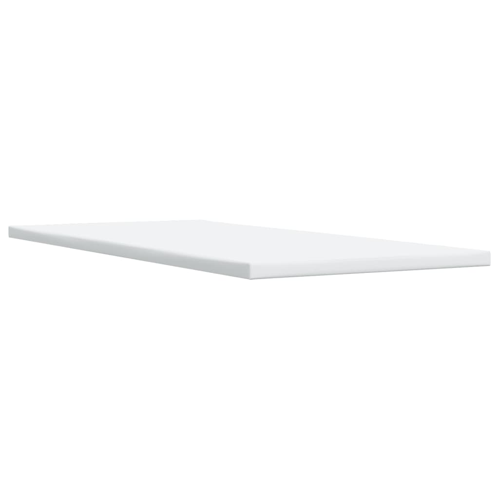 kontinentalseng 100x200 cm kunstlæder cappuccinofarvet