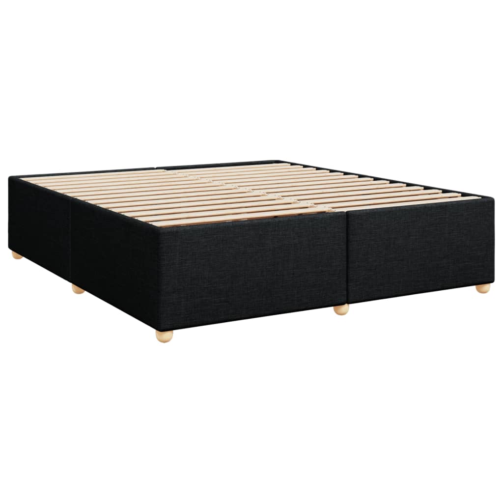 kontinentalseng med madras 180x200 cm stof sort