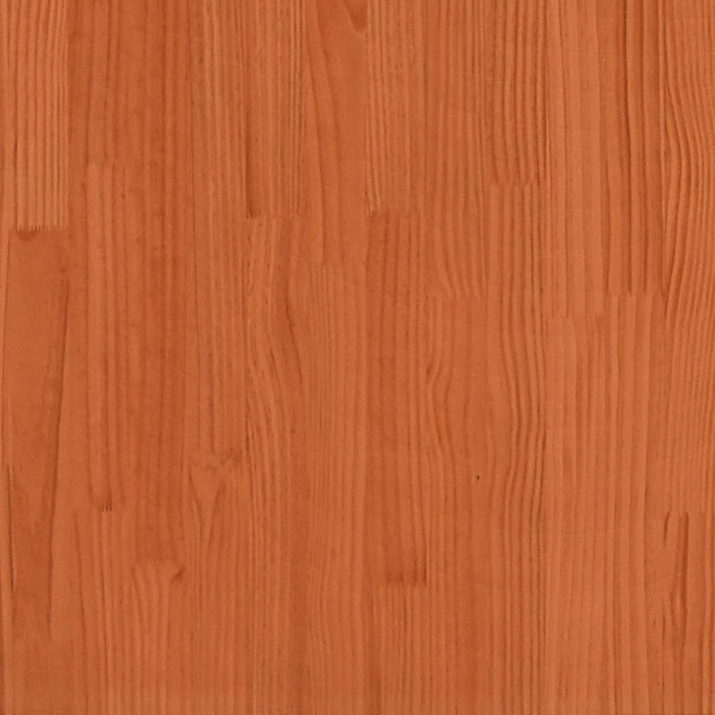 tredobbelt køjeseng 90x200 cm massivt fyrretræ voksbrun