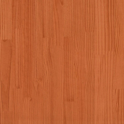 tredobbelt køjeseng 90x190 cm massivt fyrretræ voksbrun