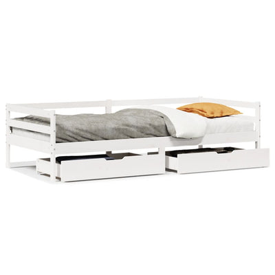 daybed med skuffer 90x200 cm massivt fyrretræ
