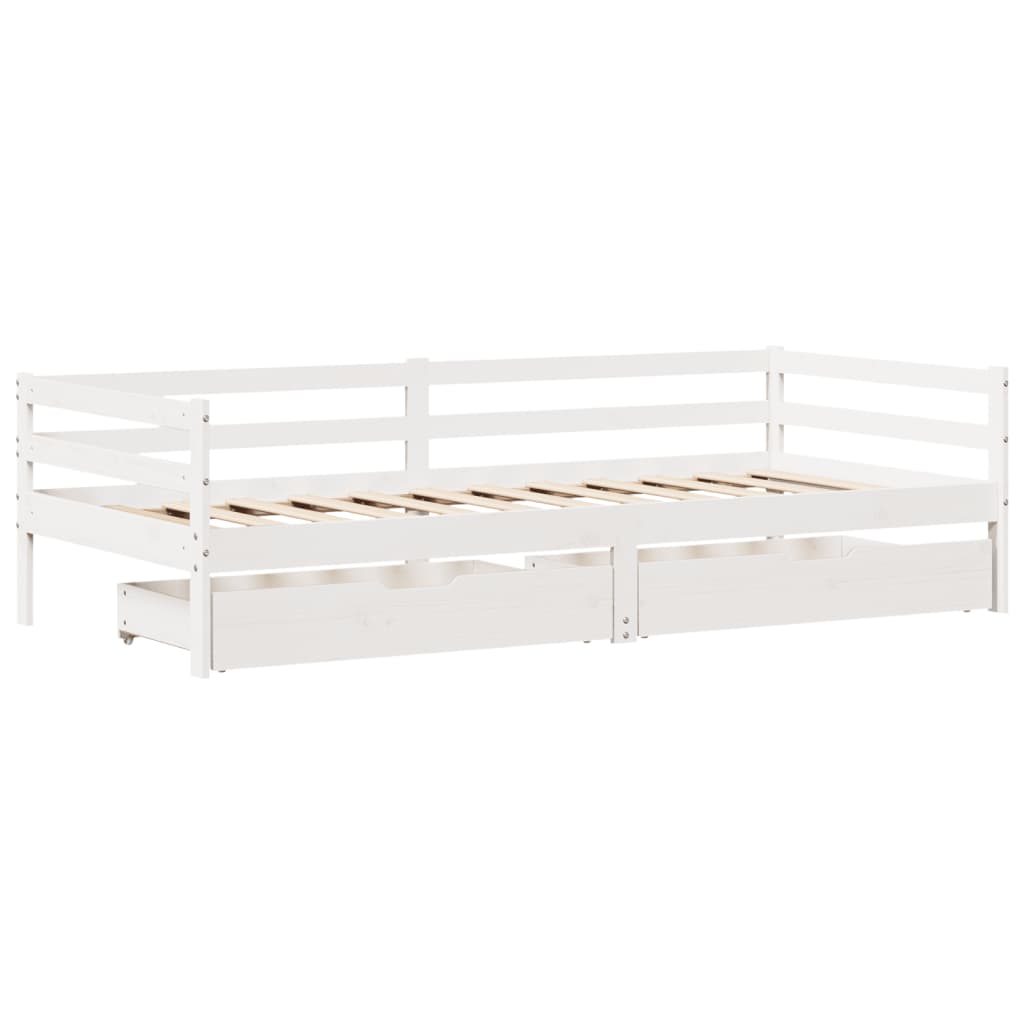 daybed med skuffer 90x200 cm massivt fyrretræ