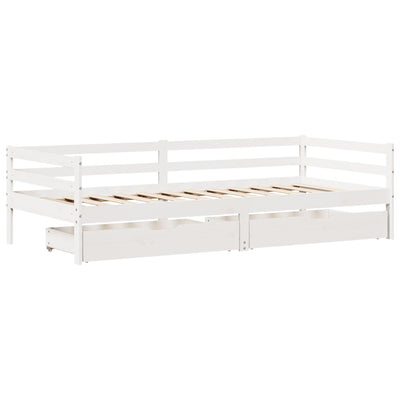daybed med skuffer 90x200 cm massivt fyrretræ