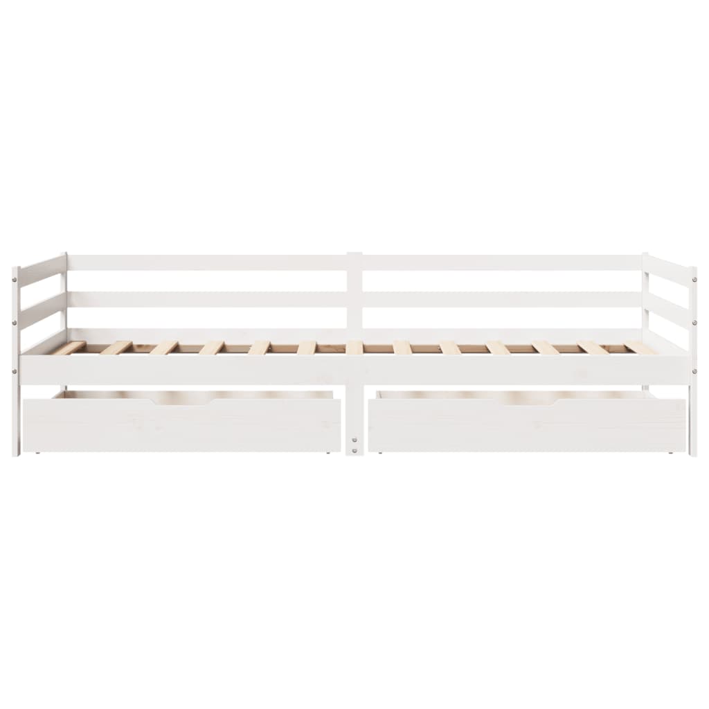 daybed med skuffer 90x200 cm massivt fyrretræ
