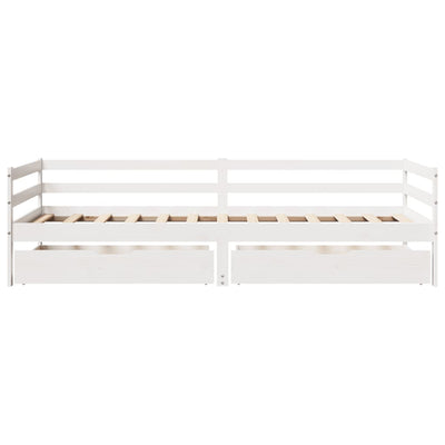 daybed med skuffer 90x200 cm massivt fyrretræ