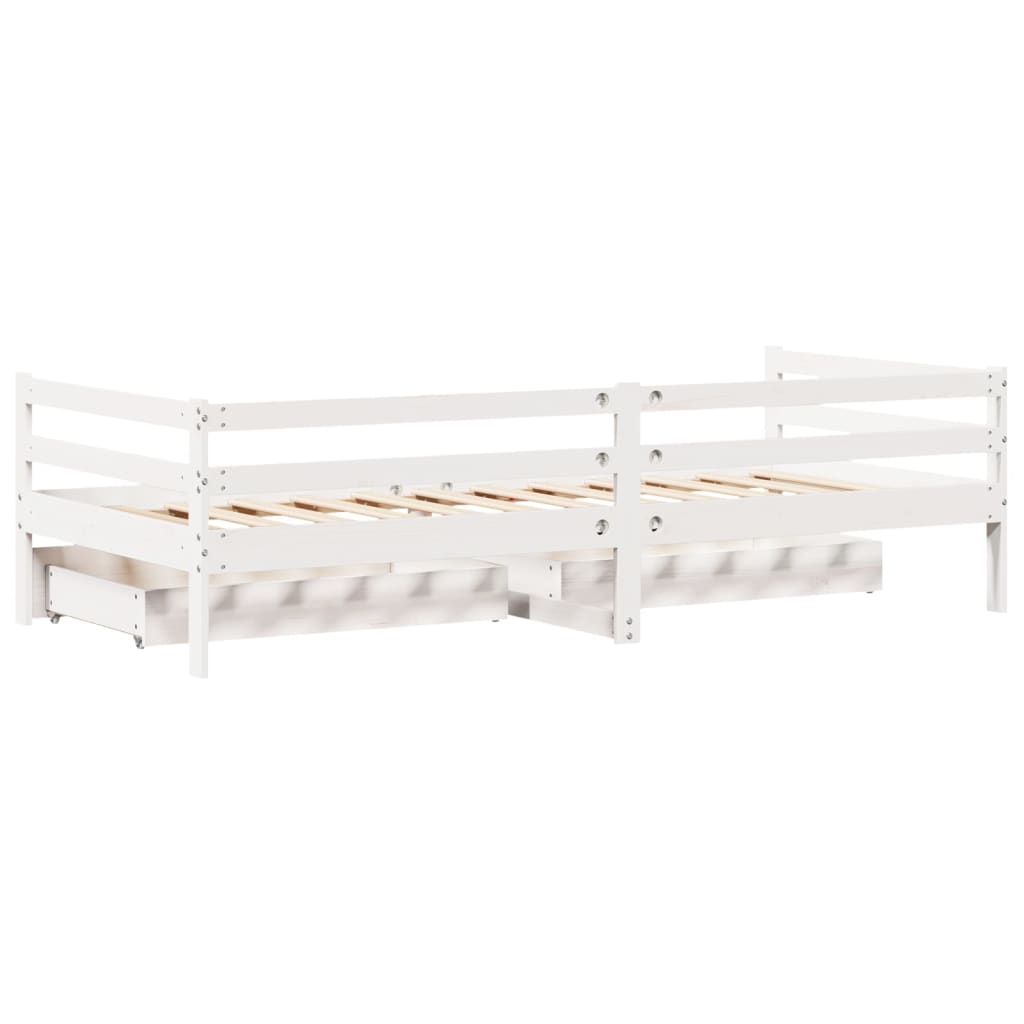 daybed med skuffer 90x200 cm massivt fyrretræ