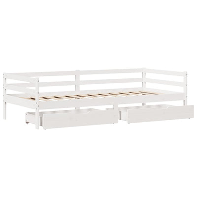 daybed med skuffer 90x200 cm massivt fyrretræ