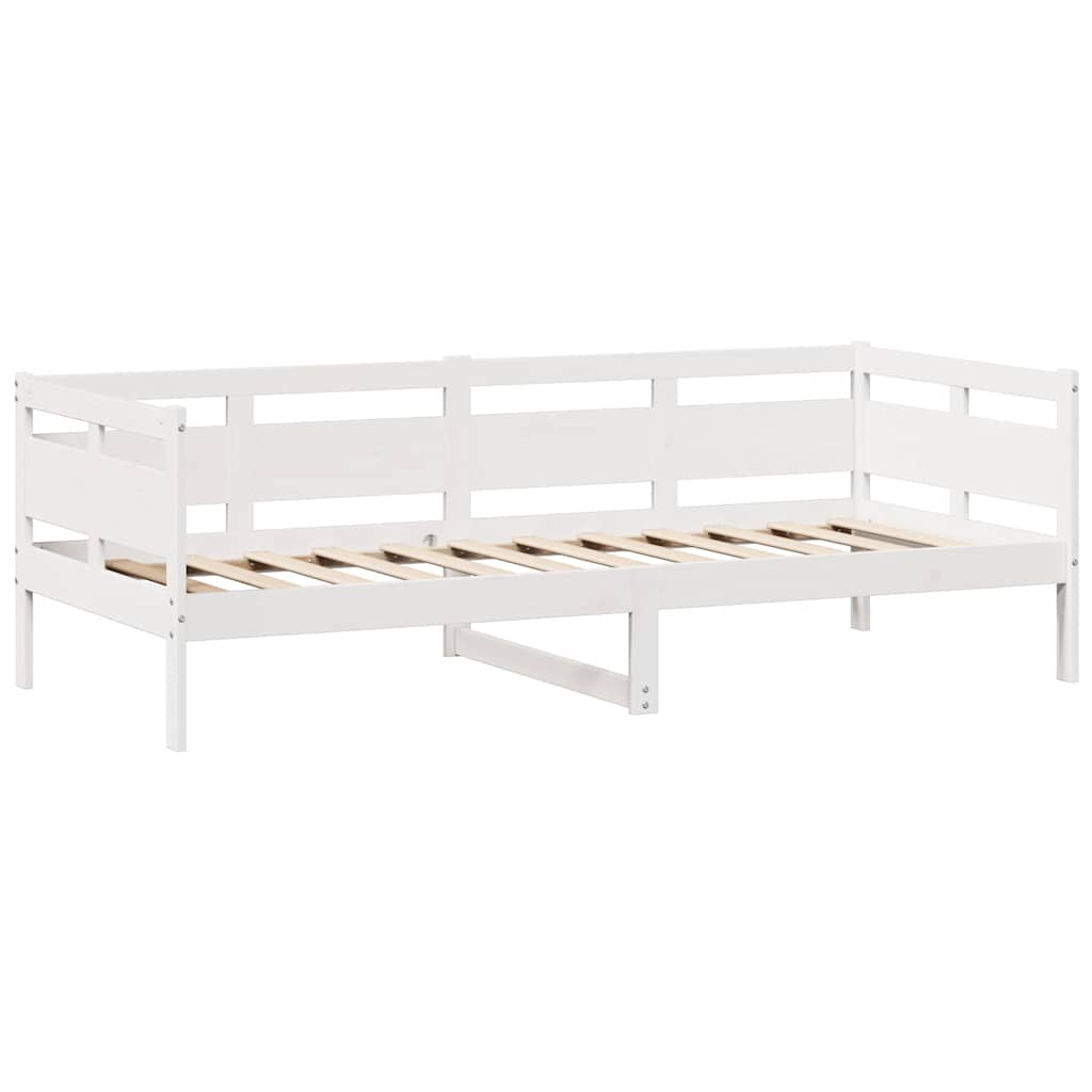 daybed med skuffer 90x200 cm massivt fyrretræ hvid