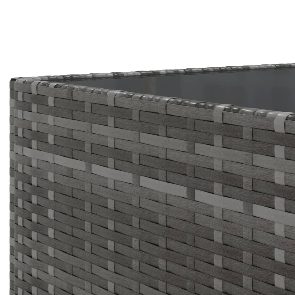 sofasæt til haven 10 dele med hynder polyrattan grå