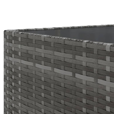 sofasæt til haven 10 dele med hynder polyrattan grå