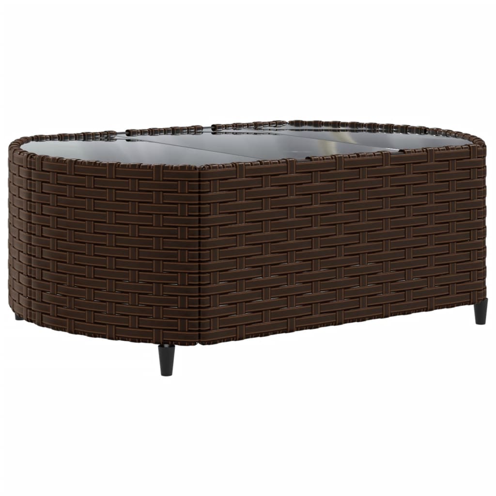 sofasæt til haven 7 dele med hynder polyrattan brun