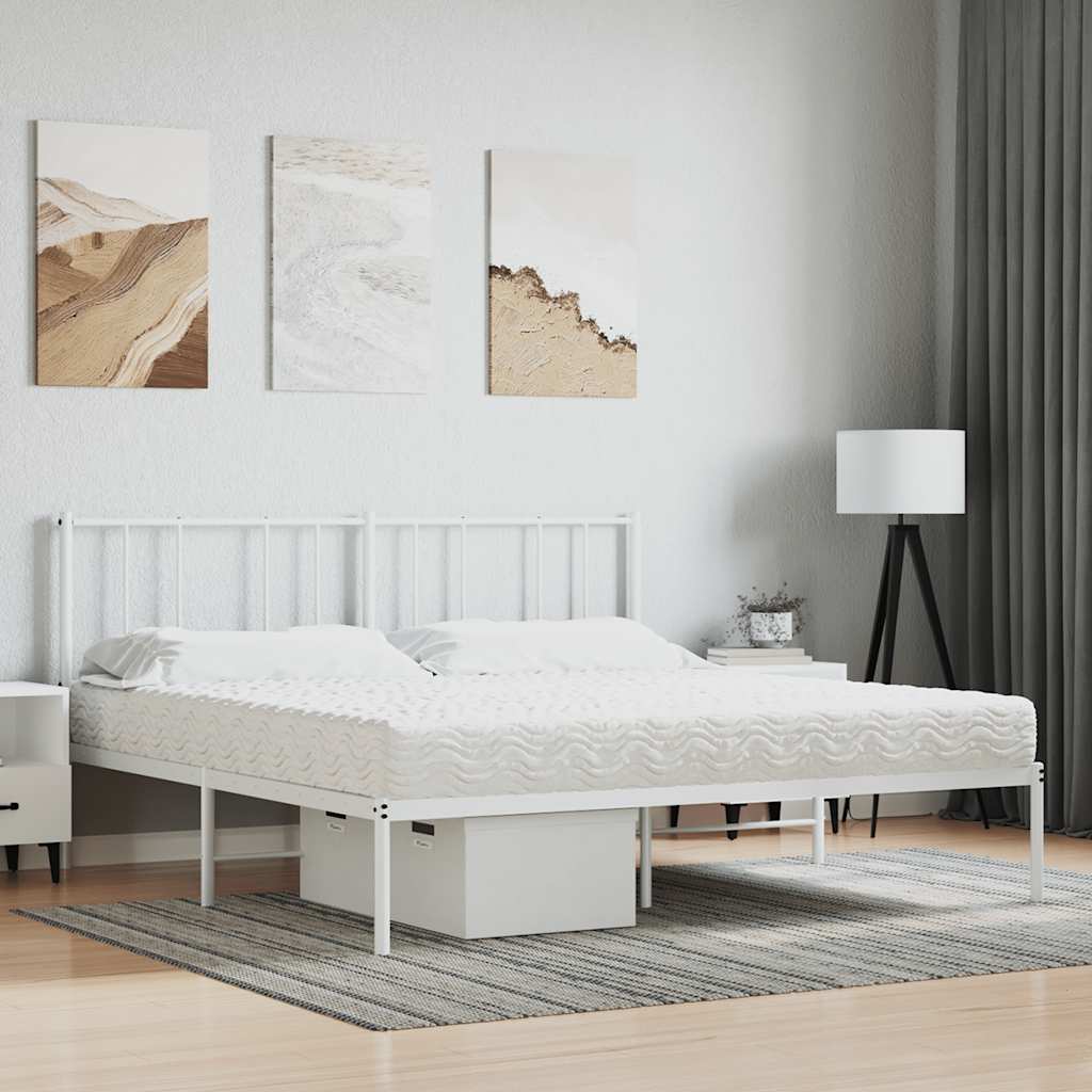 skummadras 180x210 cm hårdhed H2 H3 hvid