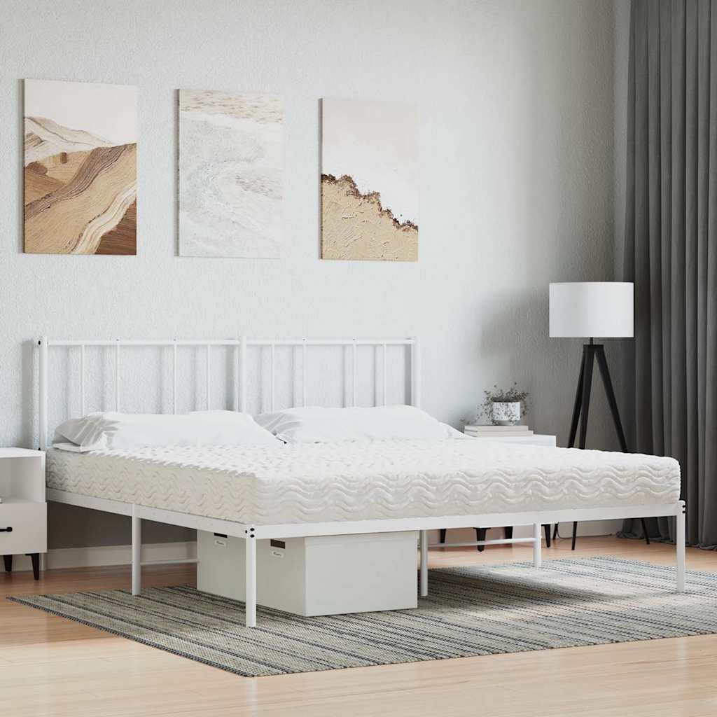 skummadras 180x220 cm hårdhed H2 H3 hvid