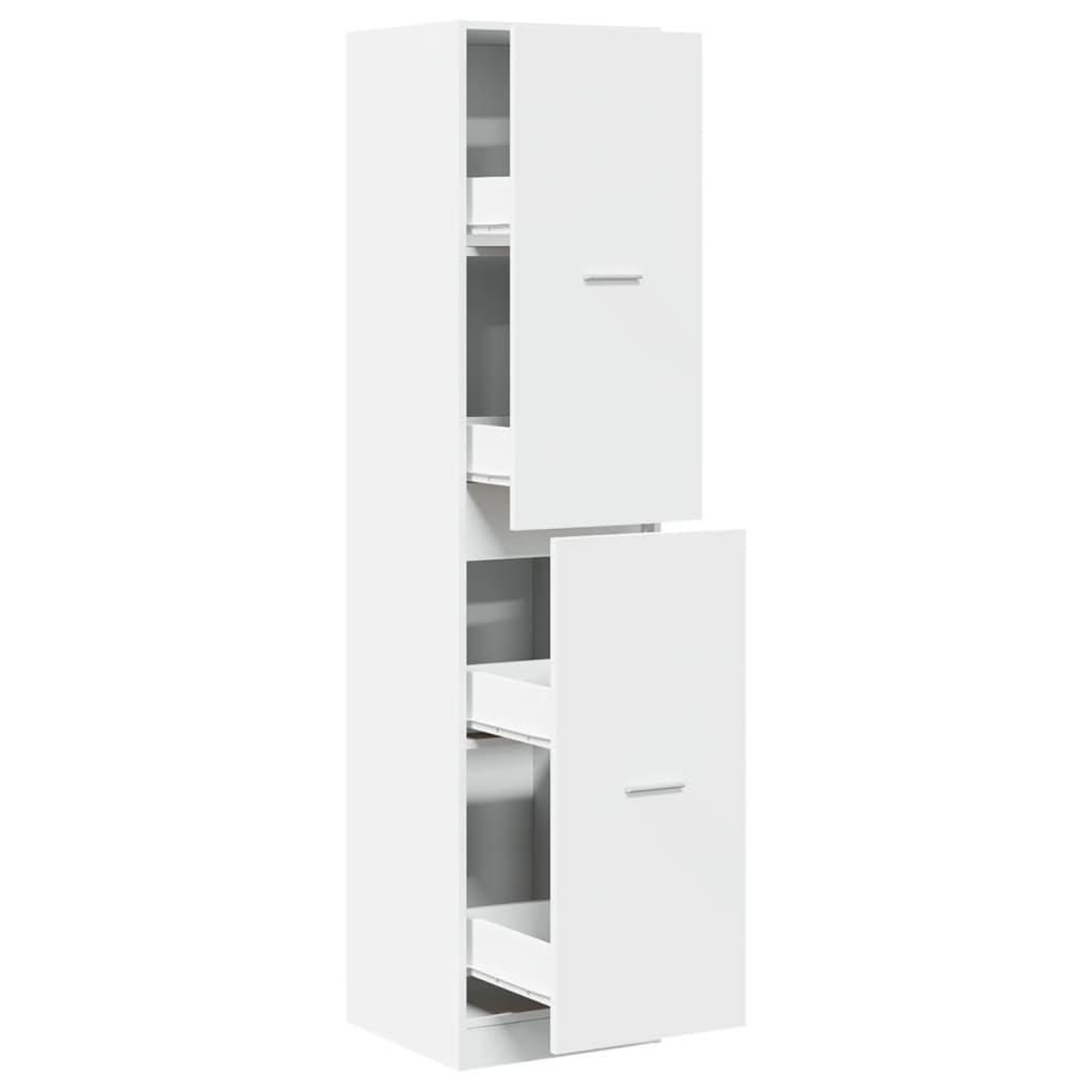 apotekerskab 40x41x174,5 cm konstrueret træ hvid
