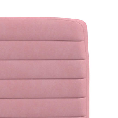 spisebordsstole 6 stk. velour lyserød
