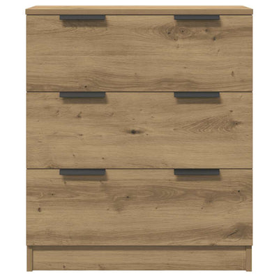 Skænke 3 stk Håndværks eg 60x30x70 cm Konstrueret træ
