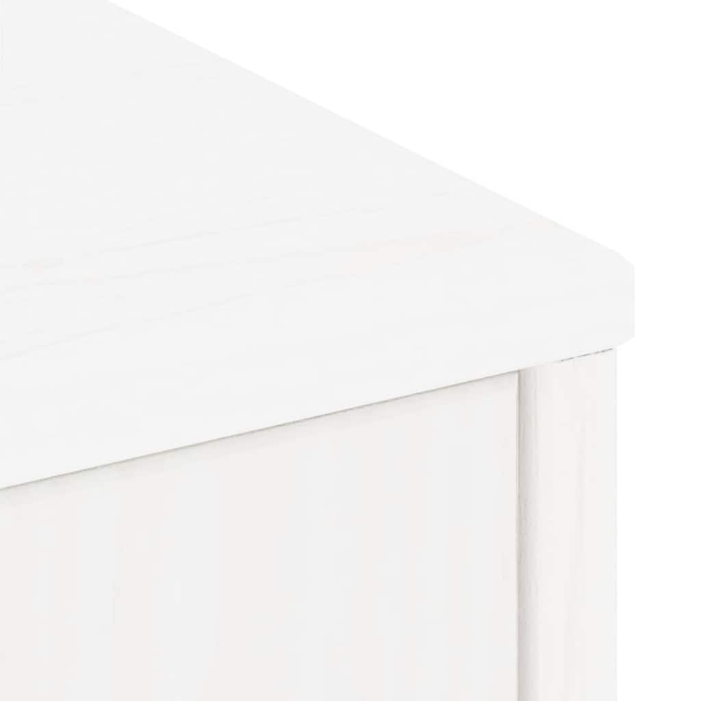 sidekabinetter 4 stk ODDA 40x24x79 cm massivt fyrretræ hvid