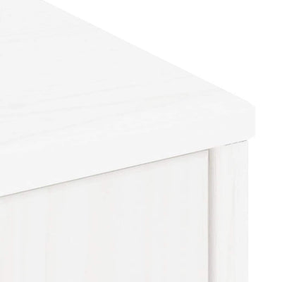 sidekabinetter 5 stk ODDA 40x24x79 cm massivt fyrretræ hvid