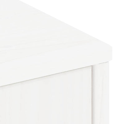 sidekabinetter 5 stk ODDA 40x24x79 cm massivt fyrretræ hvid