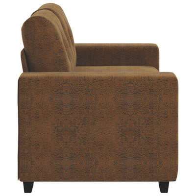 Brun Stof, Træ Medium Holdbar Loveseat Sofa Rektangulær